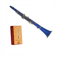 Merano B Flat 17 Keys Clarinet,Case,Mouthpiece,Reed+Extra 10 Reeds-Blue - $86.99