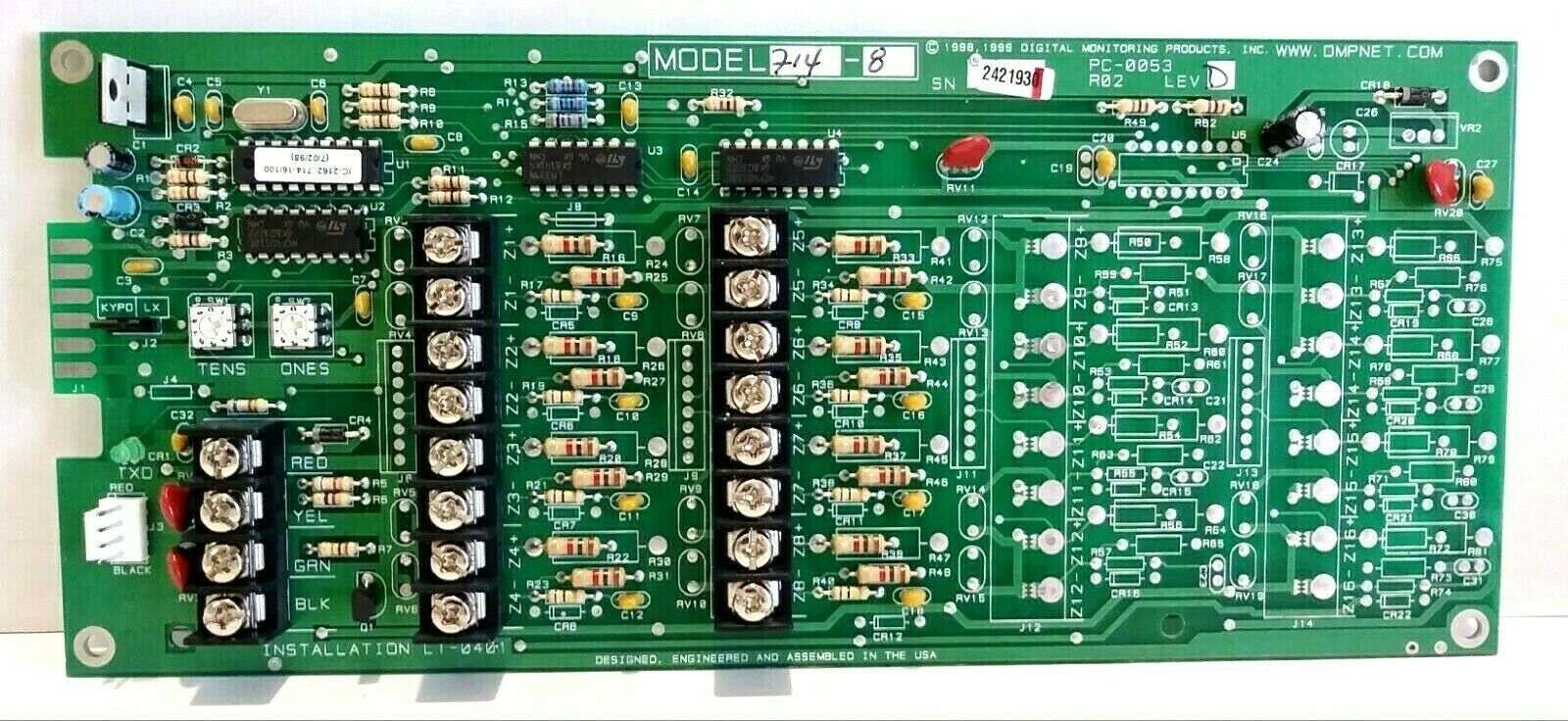 DMP 7148 8 Zone Expander Board Only Control Panels & Keypads