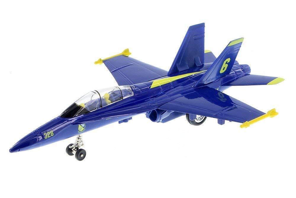 9 Diecast F 18 Blue Angel Model Navy Fighter Jet Toy Plane Collectible