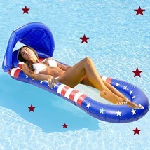 Inflatable Float with Canopy Pool Float - £18.51 GBP