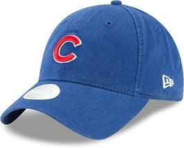 Chicago Cubs New Era 9Twenty Women&#39;s Twill Blue Adjustable Strap Hat Cap - $27.71