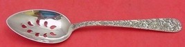 Repousse by Kirk Sterling Silver Serving Spoon Pierced 9-Hole Custom Made 8 3/8" - $103.55