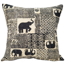 Zakouma Elephant Throw Pillow 20x20, Complete with Pillow Insert - $52.45