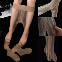 Women&#39;s 1D Ultra-thin See Through Pantyhose Nylon T-band Tights w/Heel S... - $11.99
