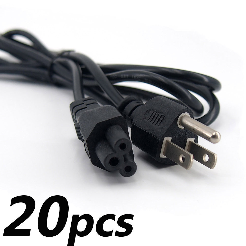 20 PACK 6FT 3 Prong Mickey Mouse Power Cord Cable for Laptop PC Printer ...