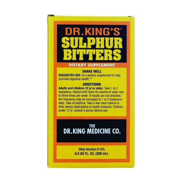 Dr Kings Sulphur Bitters Dietary Supplement Stimulant Laxative 200ml