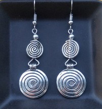 Bohostyle Spiral Dangle Earrings - $14.00