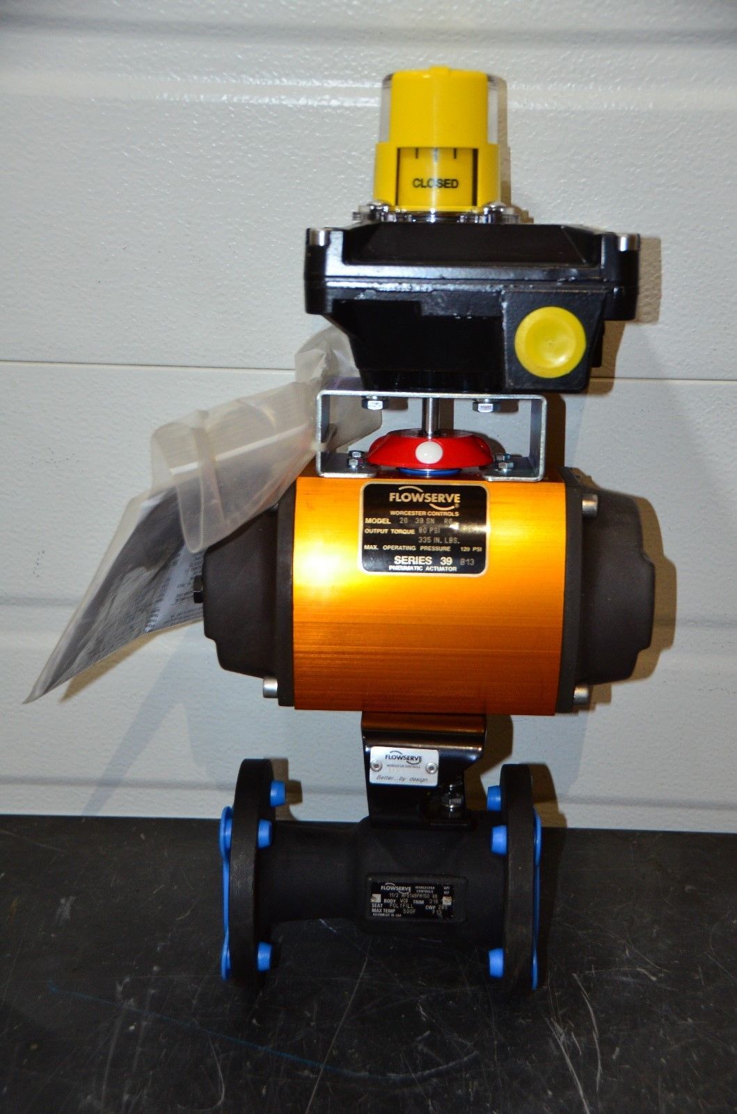 Flowserve Series 39 Pneumatic Actuator w/ 1.5" Valve & Westlock Control