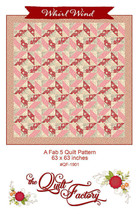 Moda WHIRL WIND Quilt Pattern French General - 63"x63" QF 1901 Chafarcani - $8.42
