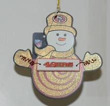 Team Sports America San Francisco 49ers Glitter Snowman Ornament image 1