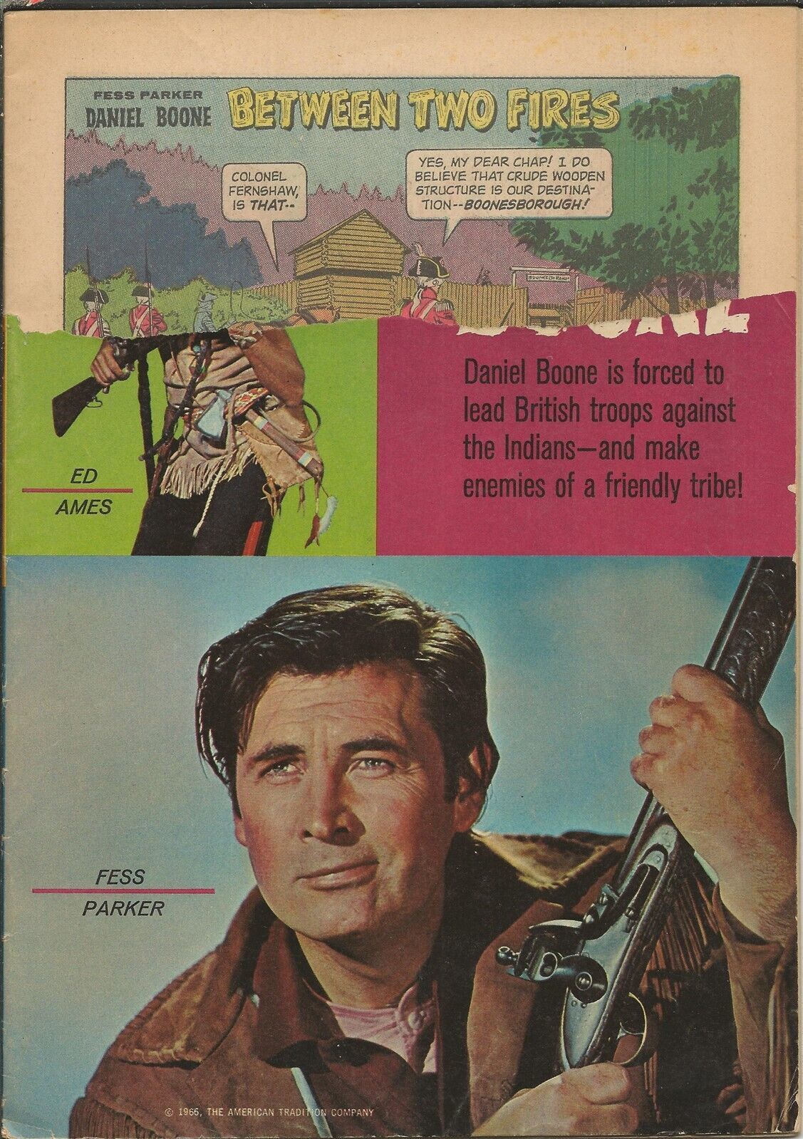 Primary image for Daniel Boone #5 ORIGINAL Vintage 1966 Gold Key Comics Fess Parker Cover