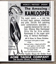1960 Print Ad Kamlooper Super Spoon Fishing Lures Acme Tackle Providence,RI - $7.58
