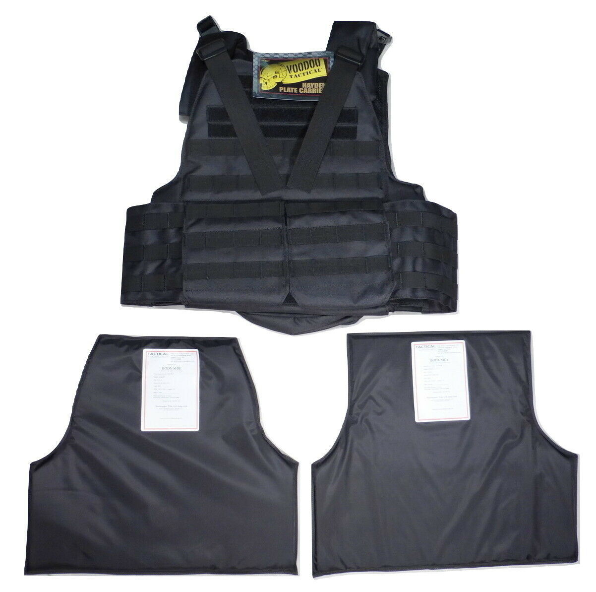 For Voodoo Tactical 200097 Vest Carrier IIIA 3A Soft Body Armor Plate Inserts Body Armor & Plates