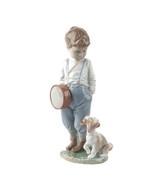 LLADRO &quot;Friendly Duet&quot; #6846 Figurine Young Boy with Drum and Puppy Reti... - $213.84