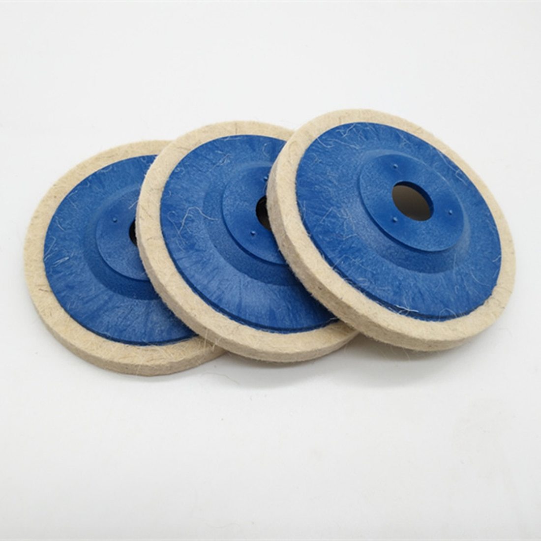 3pcs 4 Inch Wool Polishing Pads Buffing Angle Grinder Wheel Felt