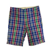 Gap Kids youth kids shorts Bermuda pants multicolor plaid size 12 - $11.23