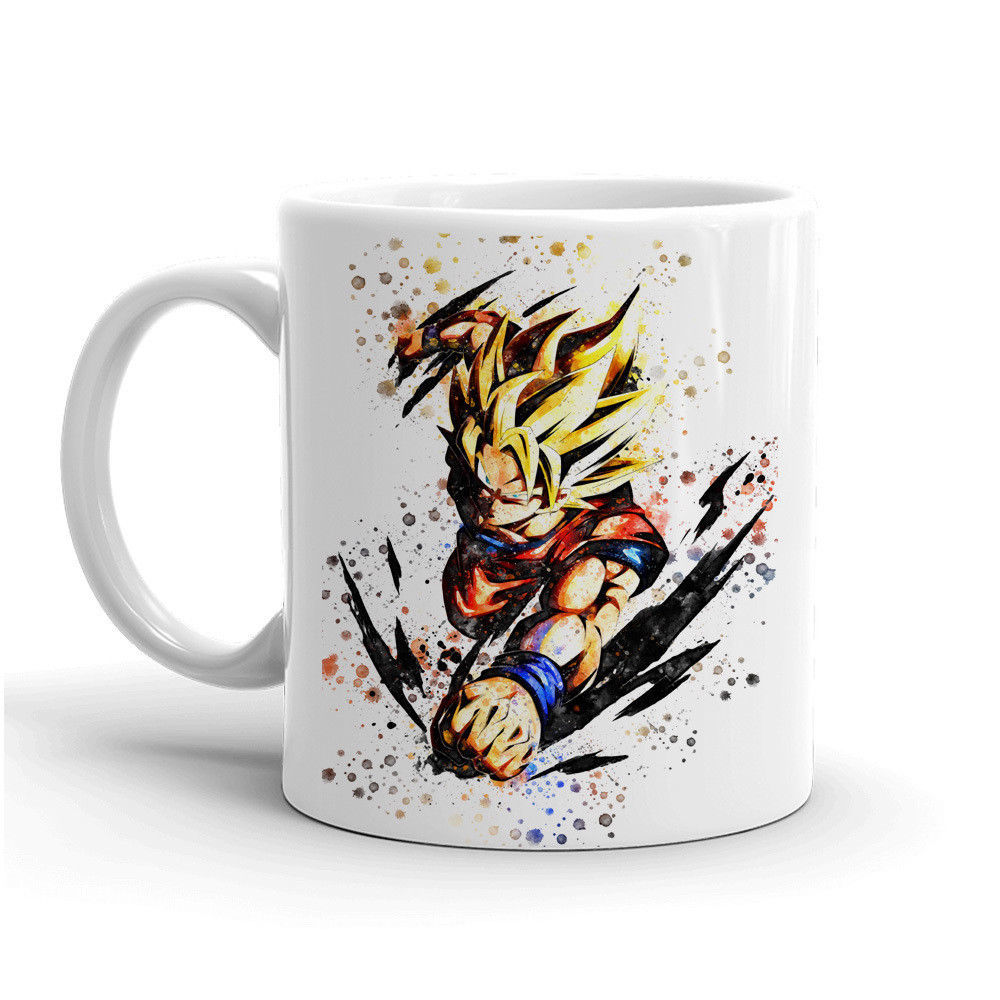 Dragon Ball Z Super Anime Coffee Mug 11oz Goku Vegeta Gift Tea Cup