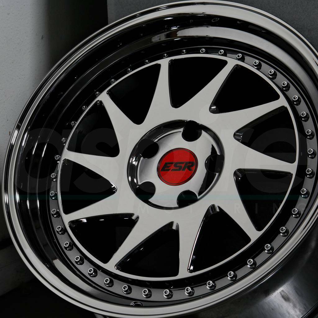 One 19x9 5 ESR SR09 SR9 5x120 22 Black Chrome Wheels Rims Wheels one-19x9-5-esr-sr09-sr9-5x120-22-black-chrome-wheels-rims-wheels