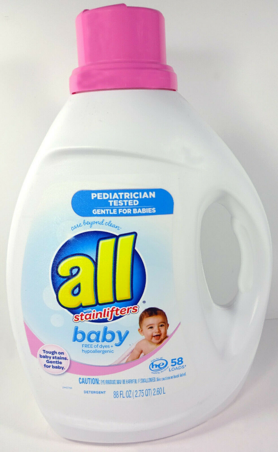 All With Stainlifters For Baby Liquid Laundry Detergent, 88 fl oz