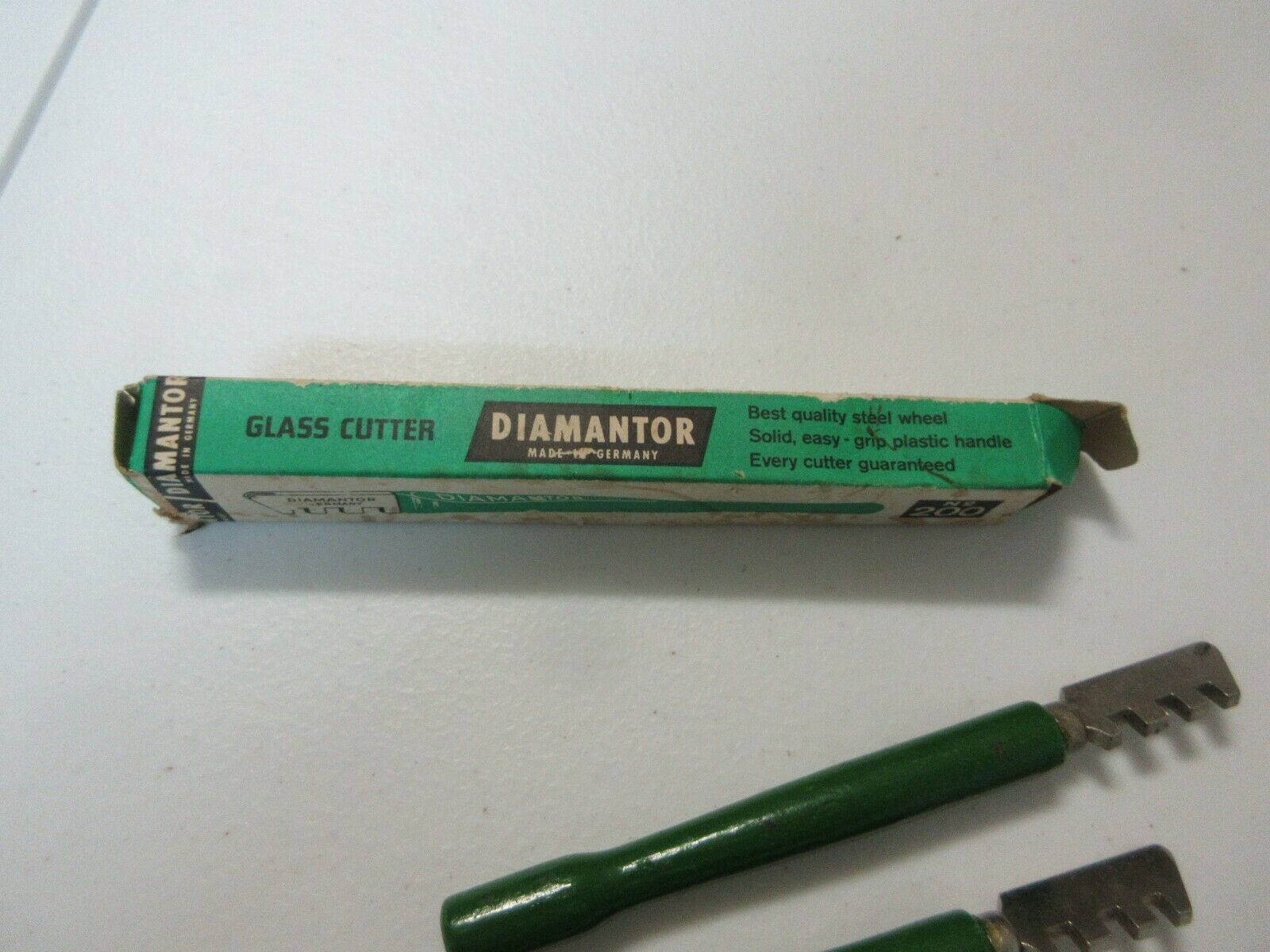 Diamantor Glass Cutter , Medium Single Cut , Vintage , Lot of 2 Glass
