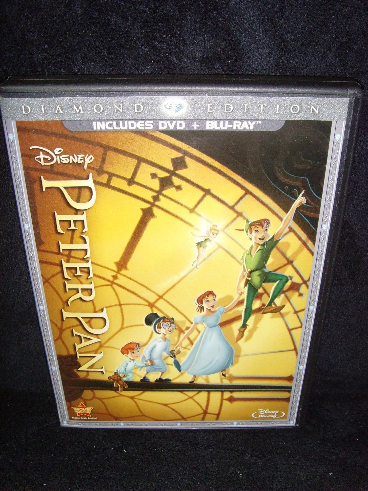 Disney•Peter Pan (Blu-ray/DVD, 2013, 2-Disc Set, Diamond Edition) No ...