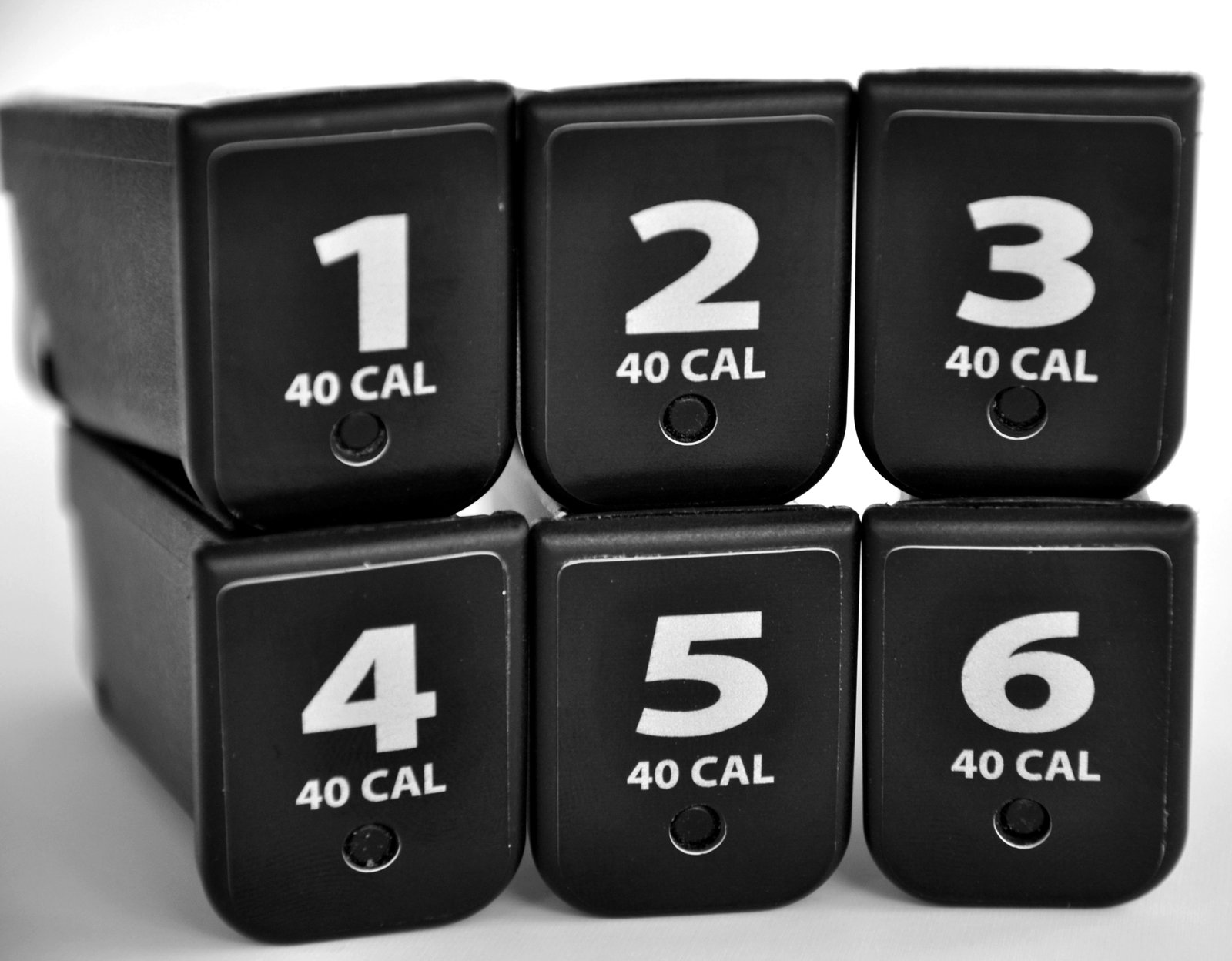 FITS GLOCK MAGAZINES CALIBER AND NUMBER BASE PLATE STICKERS Decals