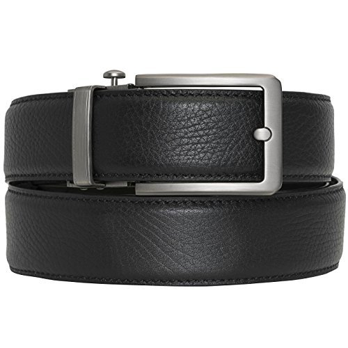 CHAOREN Full Grain Leather Ratchet Belt for Men with Click Buckle