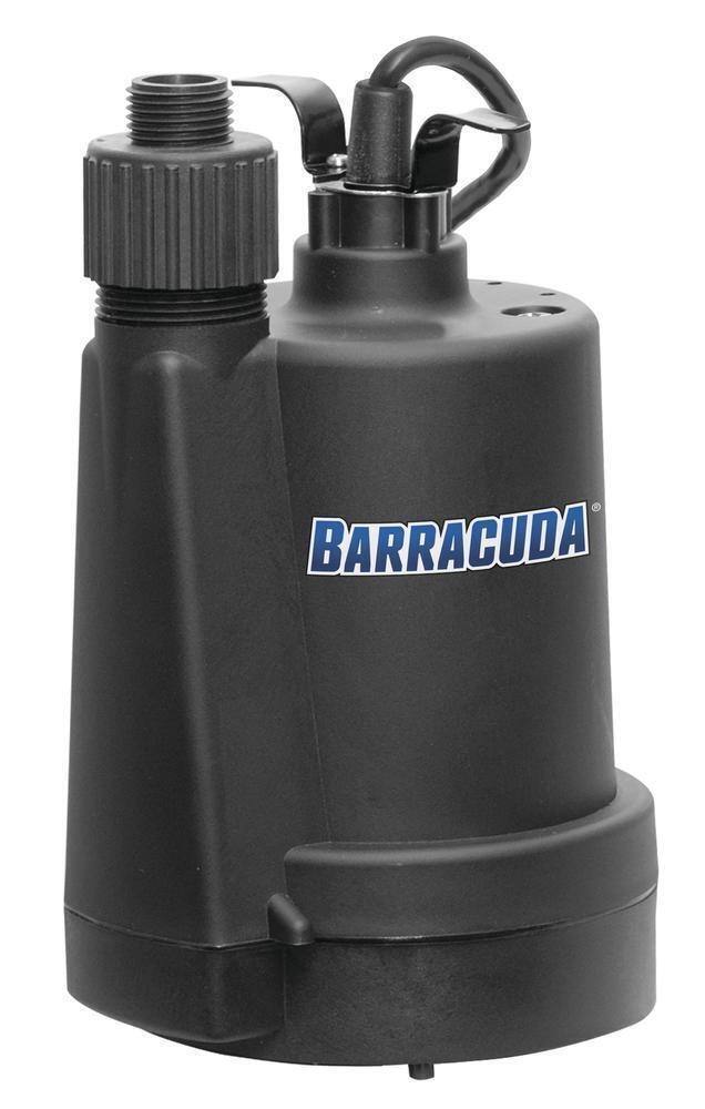 Barracuda 1/4 HP Thermoplastic Submersible Utility Pump 1500 GPH Max