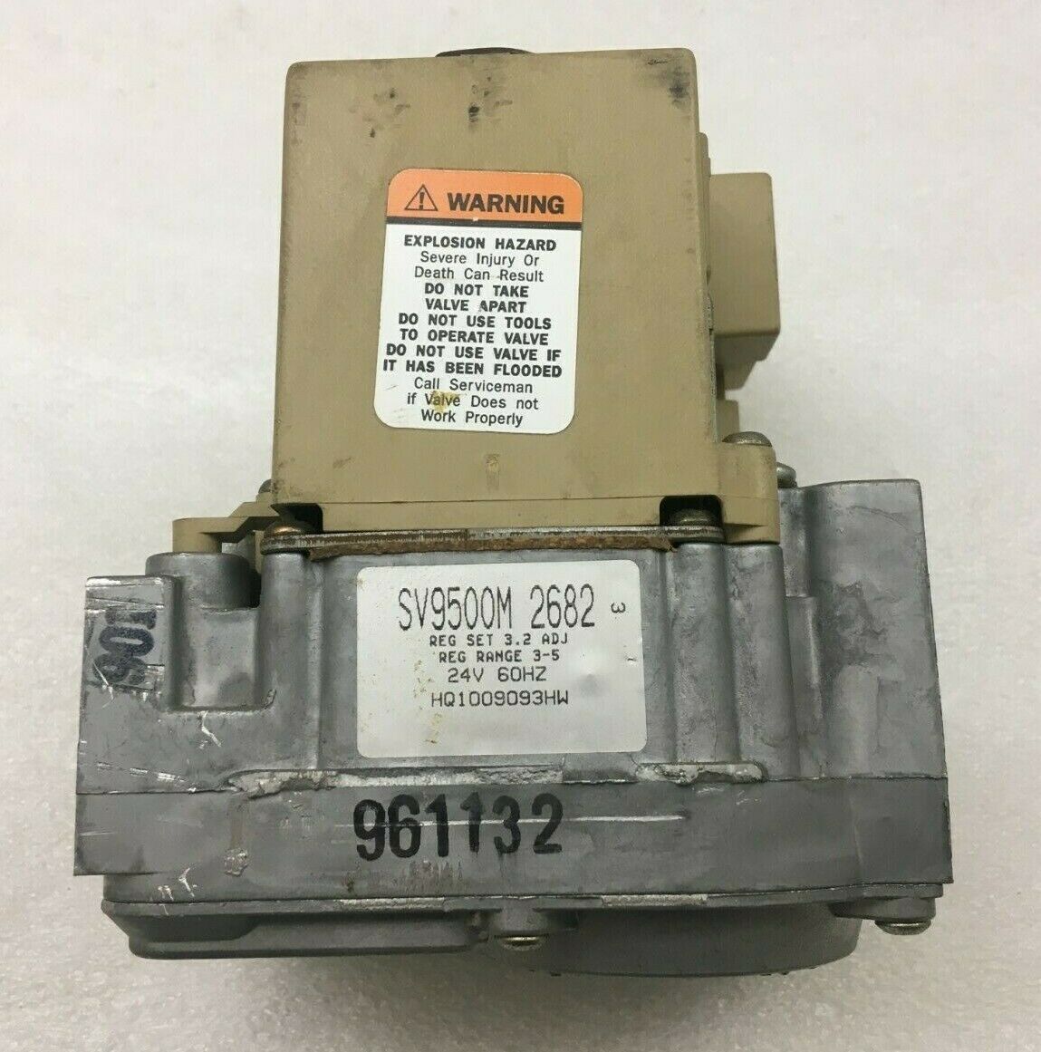 Honeywell SV9500M 2682 Smart Gas Valve HQ1009093HW used + FREE shipping