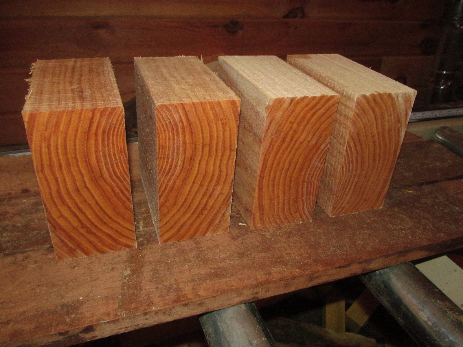 SIXTEEN (16) HONEY LOCUST BOWL BLANKS LATHE TURNING BLOCK LUMBER 6 X 6 X 3" Turning Blanks