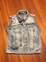 Aeropostale Jean Jacket Size Small Petite Distressed - $14.90
