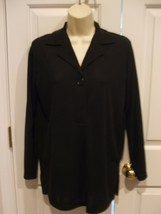 NEW IN PKG J.R.T  BLACK LONG sleeve TUNIC top size XSMALL - $21.77