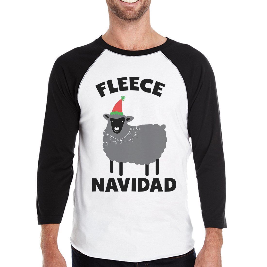 Download Fleece Navidad Mens Baseball Shirt Raglan Christmas Gift ...