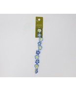 Bead Landing Polymer Clay Blue Flower Fashion Beads - 10 Pc - $8.99