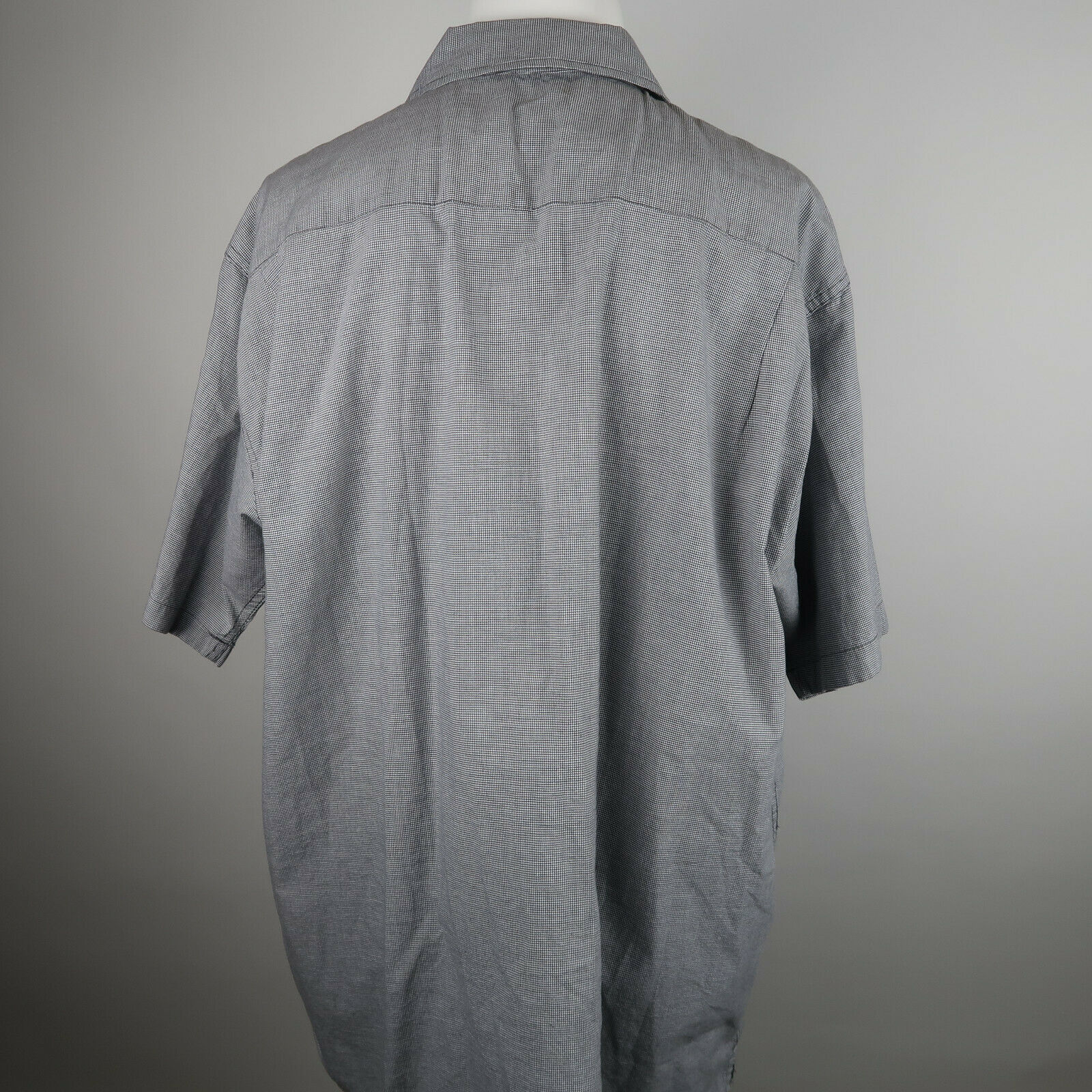 Wrangler Button Up Shirt Mens Size XL Extra Large Gray Short Sleeve ...