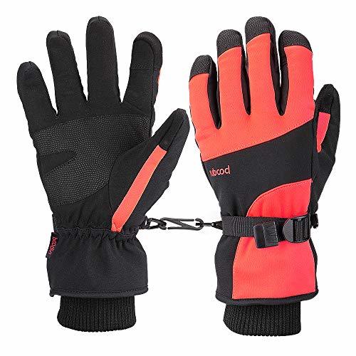 kemimoto Kids Jet Ski Gloves Youth Winter Waterproof Touchscreen for