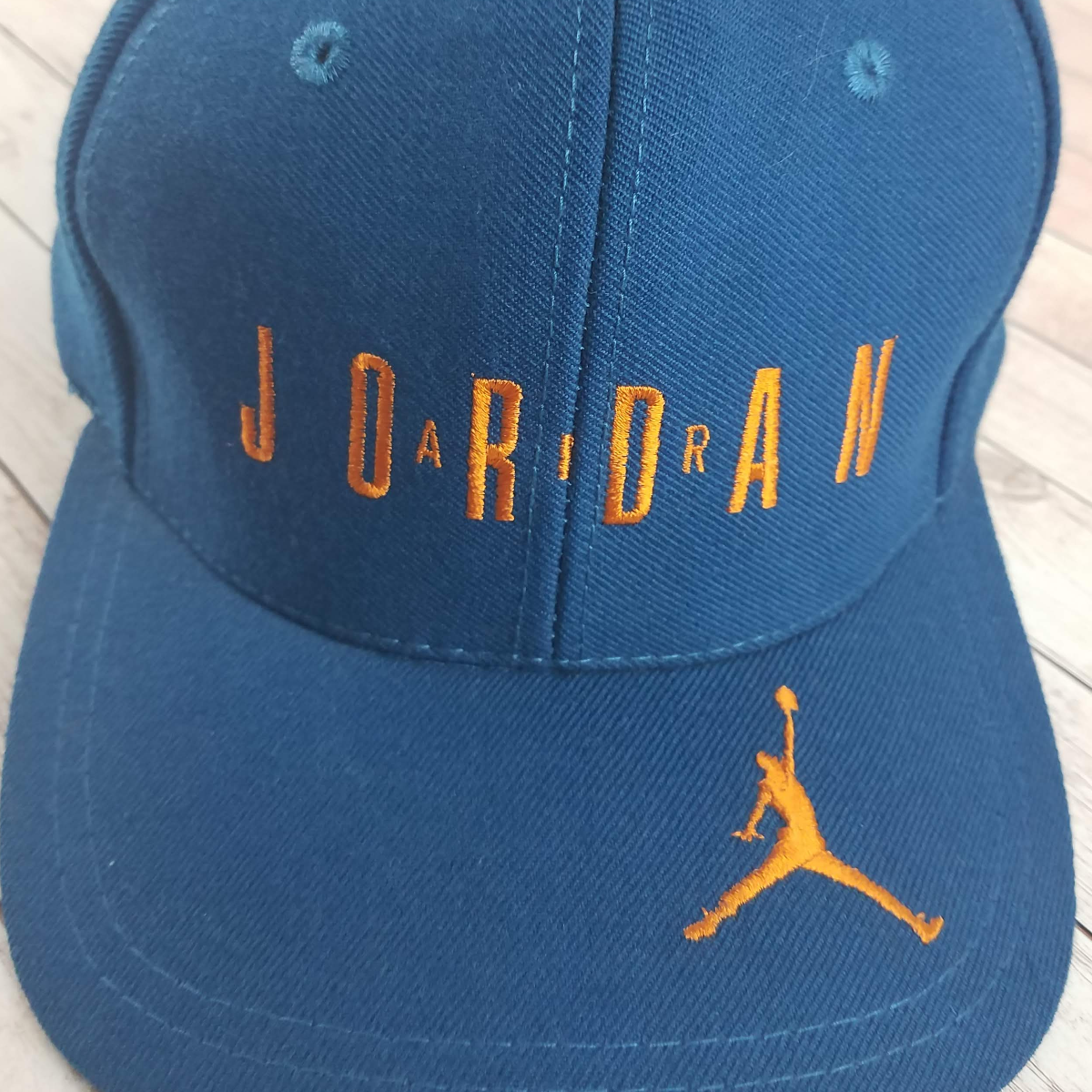 Vintage 1980s Nike Air Jordan Rare Tag Blue Wool Snapback Hat Hats
