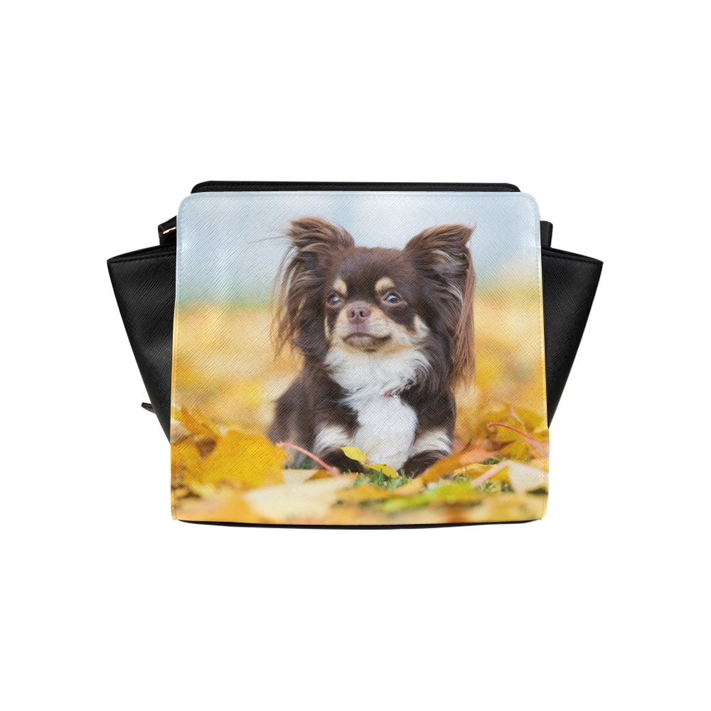 Cute Small Chihuahua Puppy Dog Satchel Bag Crossbody Bags Travel Tote Bags Women's Handbags & Bags