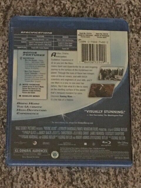 Roving Mars (Blu-ray, Disney Film) BRAND NEW / FACTORY SEALED - DVD, HD ...