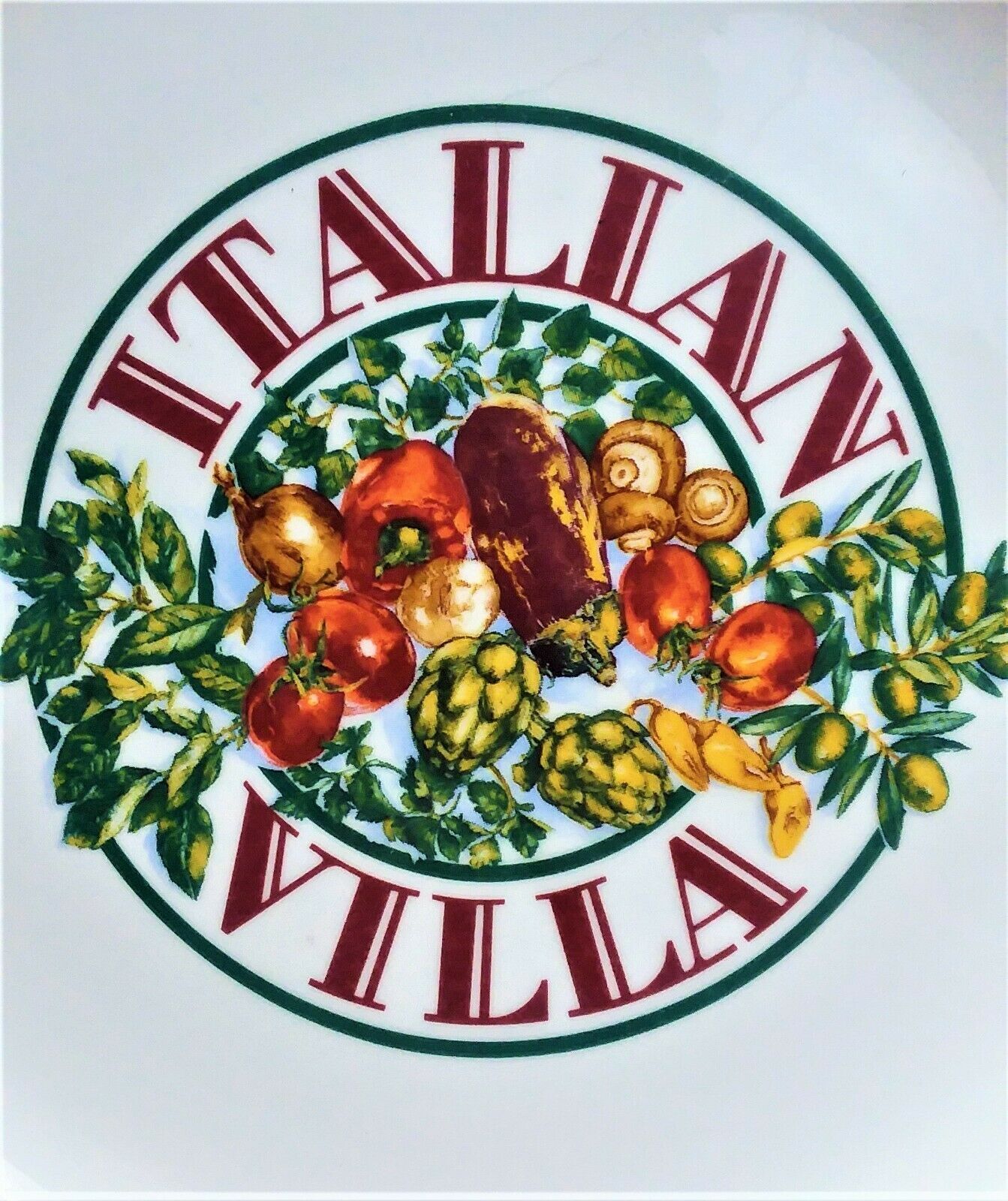 CERAMICA QUADRIFOGLIO "ITALIAN VILLA" SERVING BOWL MADE IN ITALY Italian