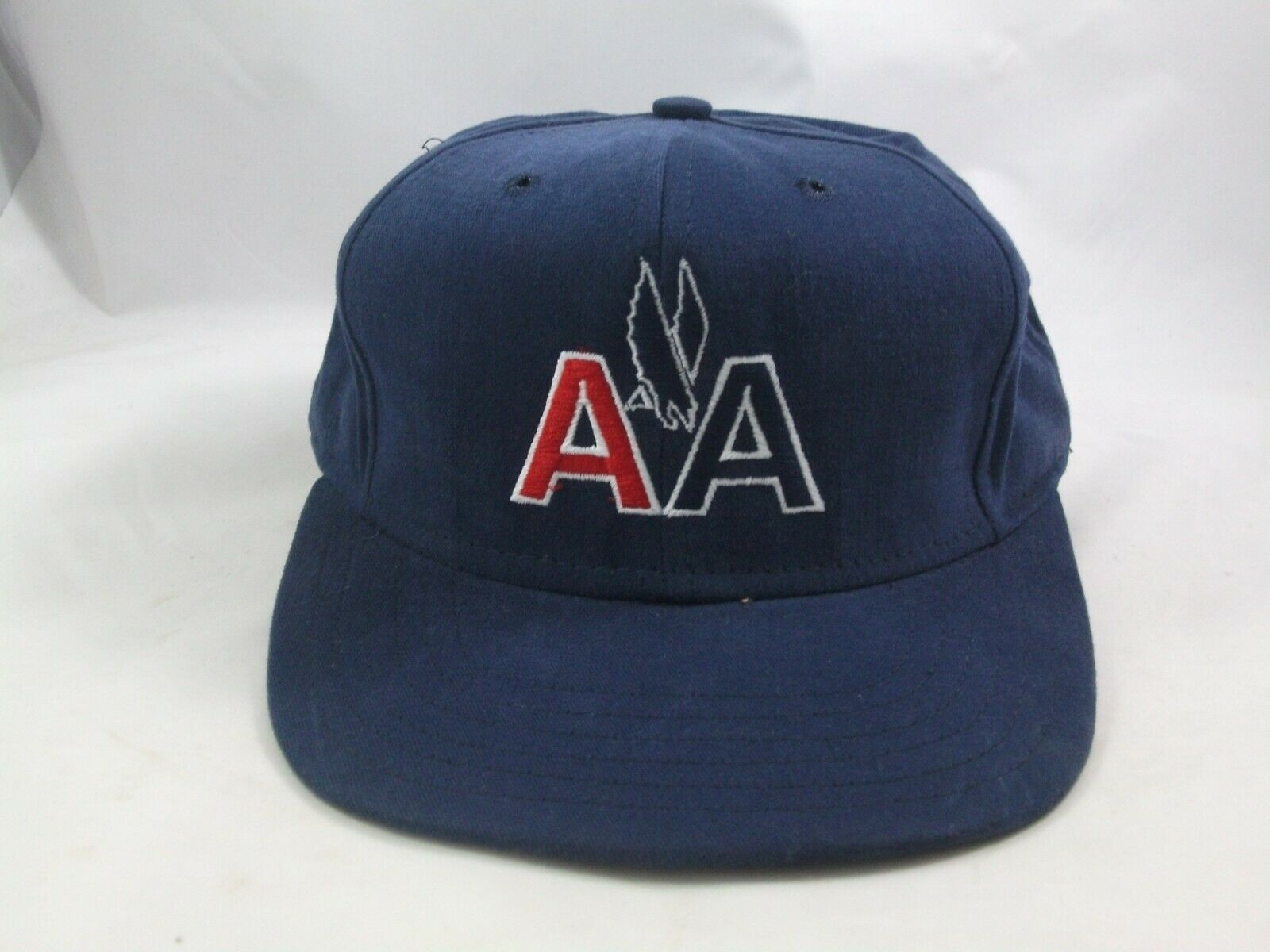 American Airlines AA Hat Dark Blue Strapback Baseball Cap Made USA - Hats