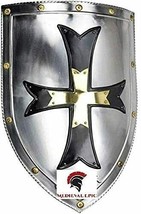 Medieval Crusader Steel Armor Shield & Knight Templar Helmet W/Leg & Arm Guard 