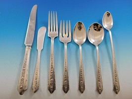 Normandie by Wallace Sterling Silver Flatware Set for 8 Service 67 Pieces Floral - $3,200.00