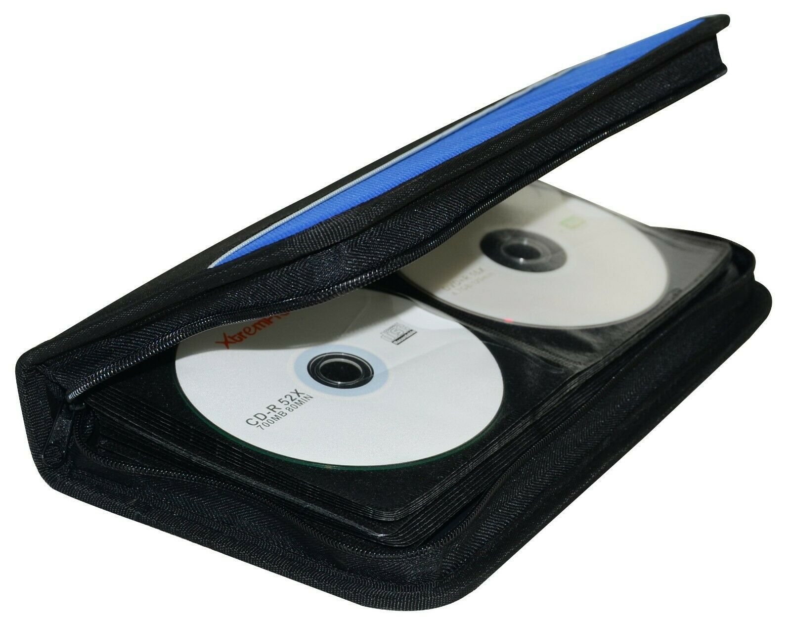 CD Case Protective Disc Zipper Wallet Portfolio Holds 80 PK DVD Blu Ray 