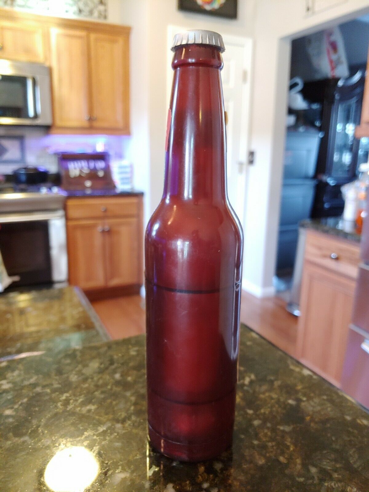 Vintage Budweiser Bud Light Beer Bottle Flashlight Torch WORKS!