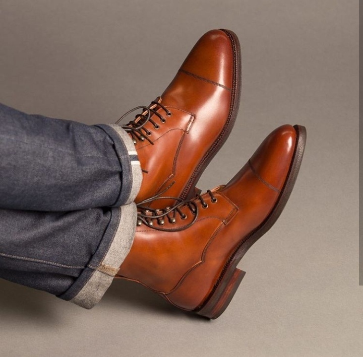 tan ankle boots men