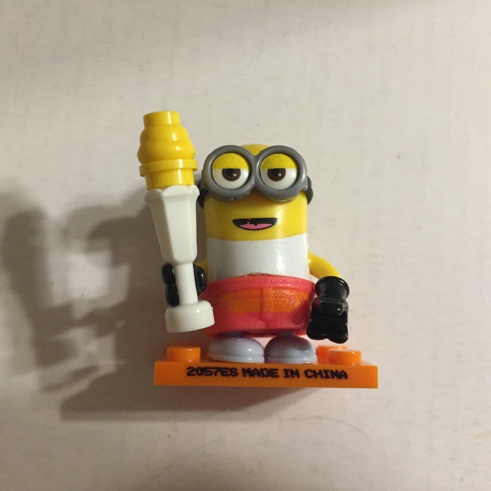 Olympic Minion with Torch Mega Bloks Figure Building Toy Complete