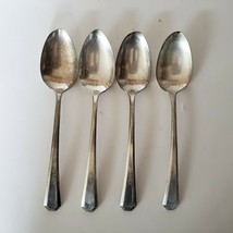 Wm Rogers & Son AA La France Silverplate Dinner Spoons set of 4 1920 June 14 20 - $15.00