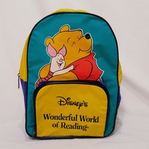Winnie The Pooh Childrens Backpack Disney Wonderful World Of Reading Pig... - $14.99