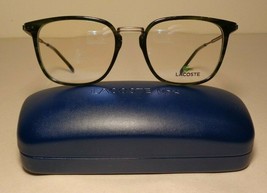 Lacoste L2853PC Havana Striped Green New Women&#39;s Eyeglass Frames - $197.01